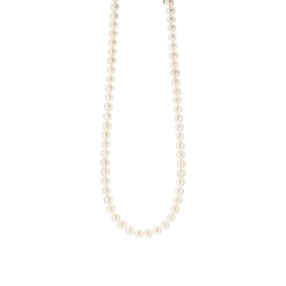 Billede af Susanne Friis Bjørner Halskæde sølv forgyldt med ferskvandsperler