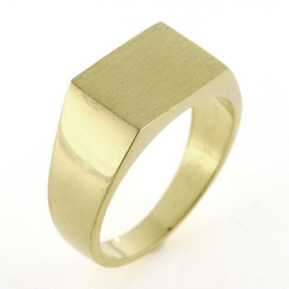 Billede af Herrering massiv lukket bund, plade 10*14 mm.