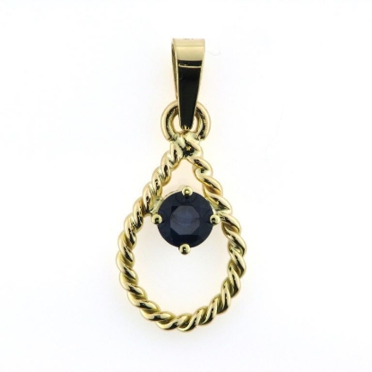 Billede af Vedhæng med safir 14 kt. 
