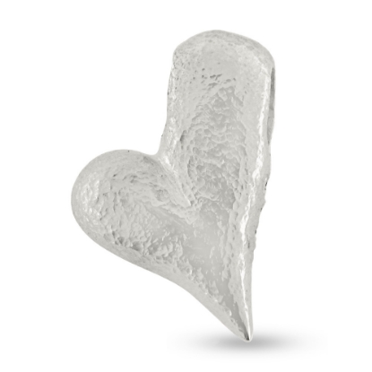 Billede af Vedhæng hjerte, massivt med hul til kæde 925s.