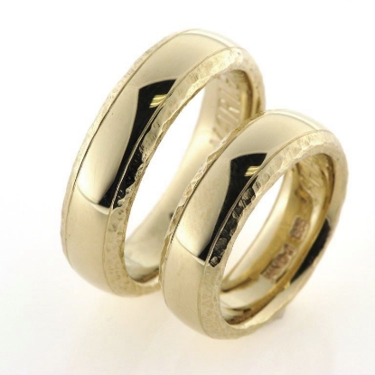 Billede af 1 par vielsesringe 14 kt.