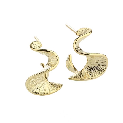 Billede af Aqua Dulce Rhumba Hoop øreringe forgyldt sølv (20 mm)