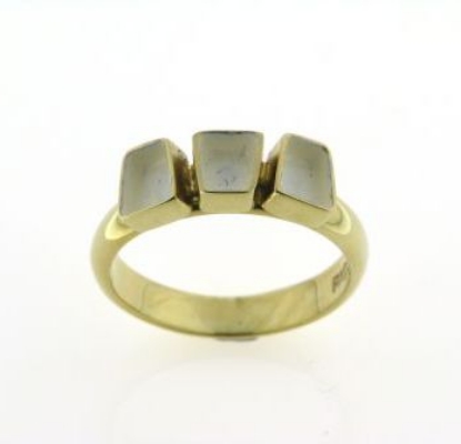 Billede af Tandring 3 tand (gl. ring bruges) 14 kt