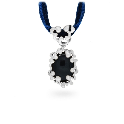 Billede af *Bach Jewellery Royalty vedhæng sølv med sort jade (eksl. kæde)