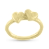 Billede af Ring hjerter, massiv, 2 hjerter 8 kt. facon 5,3 gr. (prisen er excl. guld)(hjertering)