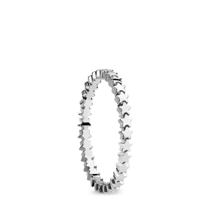 Billede af Bering ring Arctic Symphony inderring poleret stål, stjerner (str. 50-75)