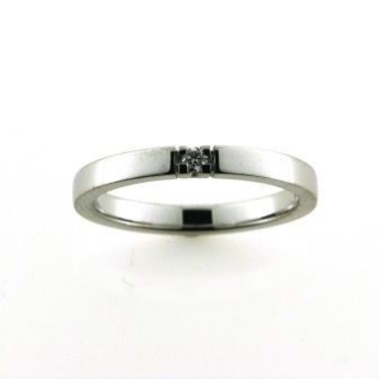 Billede af Alliancering brillant 0,05 w/vs. 14 kt. hvg.