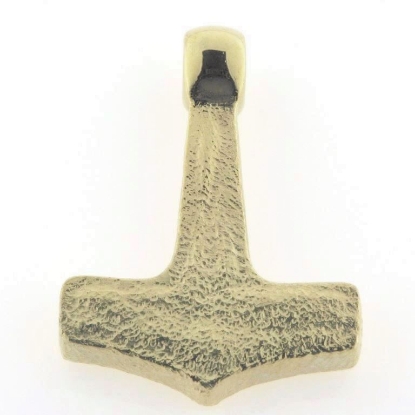 Billede af Vedhæng thorshammer (27*37 mm.) 925 s. forgyldt