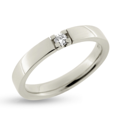 Billede af Alliancering 1* 0,07 w/pi, sølv 925s