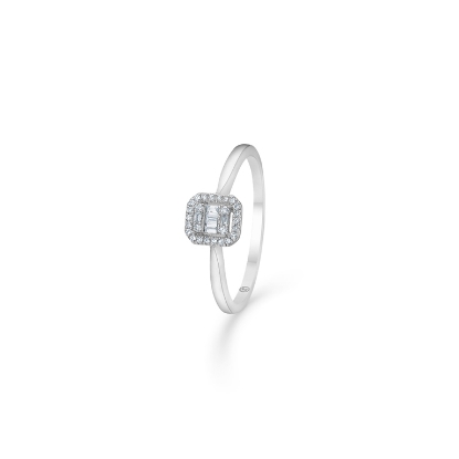 Billede af Mads Z "Elizabeth" ring 14 kt. hvidguld 0,09 ct. W.SI brillanter str. 54