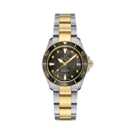Billede af Certina DS Action Lady dameur stål gulddoublé 34,5mm 30bar