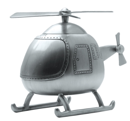 Billede af Nordahl Andersen sparebøsse fortinnet helikopter
