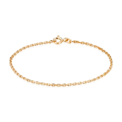 Billede af Armbånd anker facet 8kt t 0,60/br 1,6mm 21cm