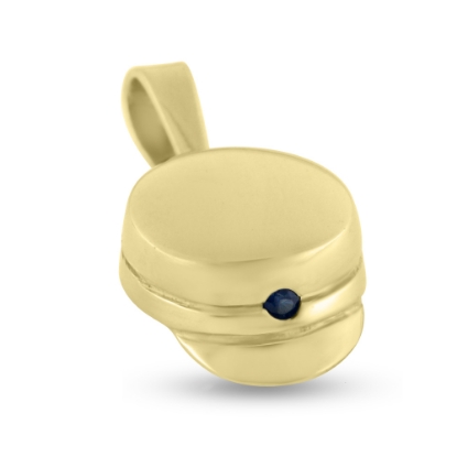 Billede af Vedhæng studenterhue, safir 0,02 ct. 14 kt. 