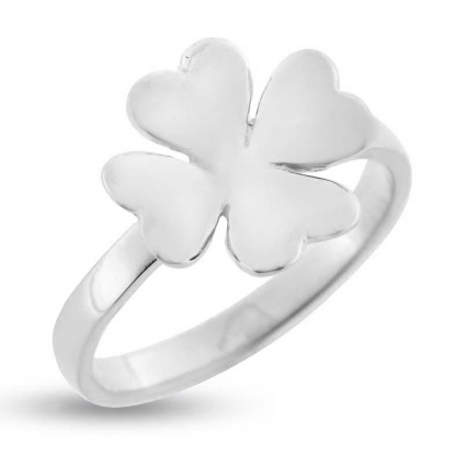 Billede af Ring firkløver 925s