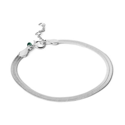 Billede af ENAMEL Copenhagen Caroline armbånd sølv (15,5 + 2cm)