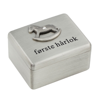 Billede af Nordahl Andersen fortinnet æske "Første Hårlok" Bambino