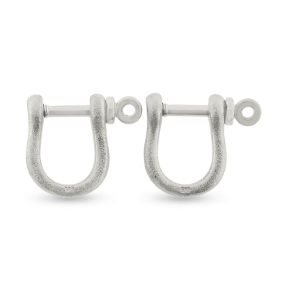 Billede af Sjækel manchetknapper 14 kt. hvidguld