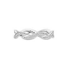 Billede af Julie Sandlau Ocean ring rhodineret sølv cz str. 52