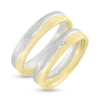 Billede af Vielses & Forl. ringe brillant 0,02 w/vs. 14 kt. + 14 kt. hvg.