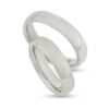 Billede af Vielses & Forlovelses ringe, damering brill. 0,10 w/vs. 14 kt. hvg..