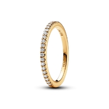 Billede af Pandora Funklende båndring fg. metalblanding m. cz (str. 60)