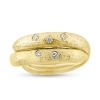 Billede af Ring dobbelt, begge i gult guld, 3* 0,02 + 2* 0,03 w/vs. 14 kt.