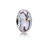 Billede af Pandora charm sølv bi muranoglas i pink, sort, grøn, hvid og lilla