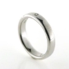 Billede af Ring med brill. 0,05 w/vs. (str. -59) 14 kt. hvg.