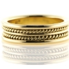 Billede af Ring med glat og snoet tråd 14 kt.