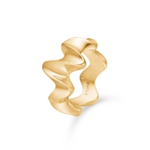 Billede af Mads Z "Wave" ring 14 kt. guld (str. 50)