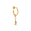 Billede af Jane Kønig Drippy Hoop with Pearl Drop forgyldt sølv  (1stk) venstre