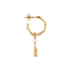 Billede af Jane Kønig Drippy Hoop with Pearl Drop forgyldt sølv  (1stk) venstre