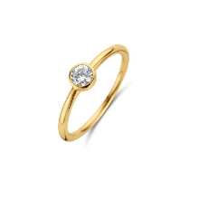 Billede af Spirit Icons Vega ring forgyldt sølv m. cz (str. 52)