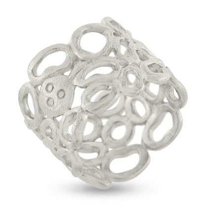 Billede af Ring huller bobler, br. 15,8 mm. 14 kt. hvg.