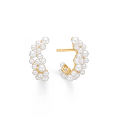 Billede af *Mads Z "Lulu" øreringe 14 kt. guld med kulturperler