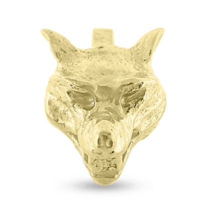 Billede af Vedhæng ulve hoved 925s forgyldt (forgyldning vil blive slidt af ved brug !)