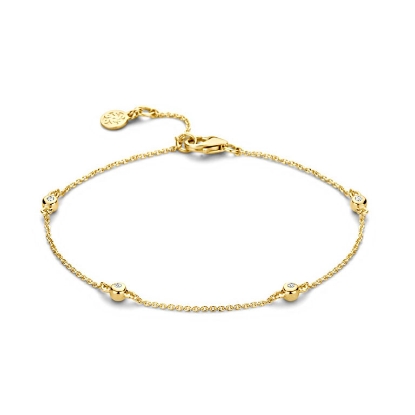 Billede af Spirit Icons Belle armbånd 14 karat guld med 0,08 ct. w/vs 