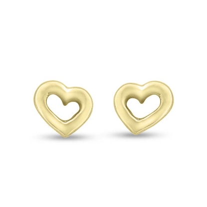 Billede af Ørestikker åbent hjerte  14 kt.