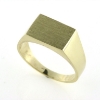 Billede af Herrering m. lukket bund m. plade 9*13mm 14 kt facon 6,7 gr. (prisen er excl. guld)