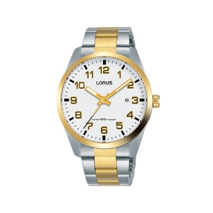 Billede af Lorus Sports herreur stål gulddoublé 39mm 10bar