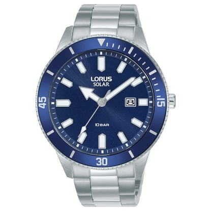 Billede af Lorus Sports herreur stål solar 10 bar 43 mm