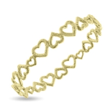 Billede af Armring "Hjertetrio" i 14 kt. guld