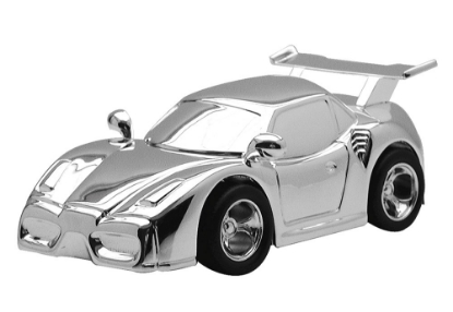 Billede af Nordahl Andersen Sparebøsse racerbil forkromet