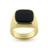 Billede af Ring, herrering med onyx sten,14 kt. facon + 12,1 gr. (prisen er excl. guld)