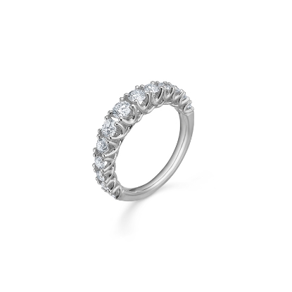 Billede af Mads Z "Crown Princess" ring 14 kt. hvidguld brillanter ialt 1,00 w/si (str 50-60)