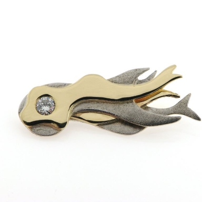 Billede af Vedhæng unika "Meteor" brill. 0,25 w/vs. 14 kt.