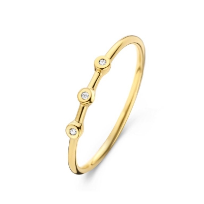 Billede af Spirit Icons Hope ring 14 karat guld m. 0,015ct w/vs str. 48-60