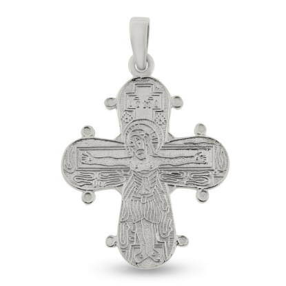 Billede af Vedhæng Dagmarkors, massivt 35*30 m/m., tk. 1,5 mm.  925s.