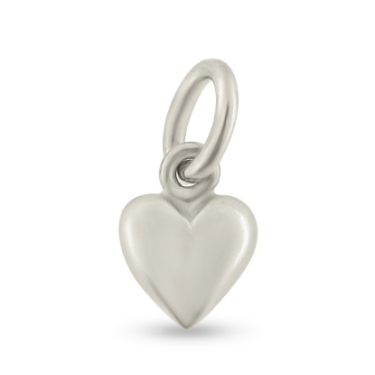 Billede af Vedhæng hjerte, massivt, ovalt øsken, 925s.